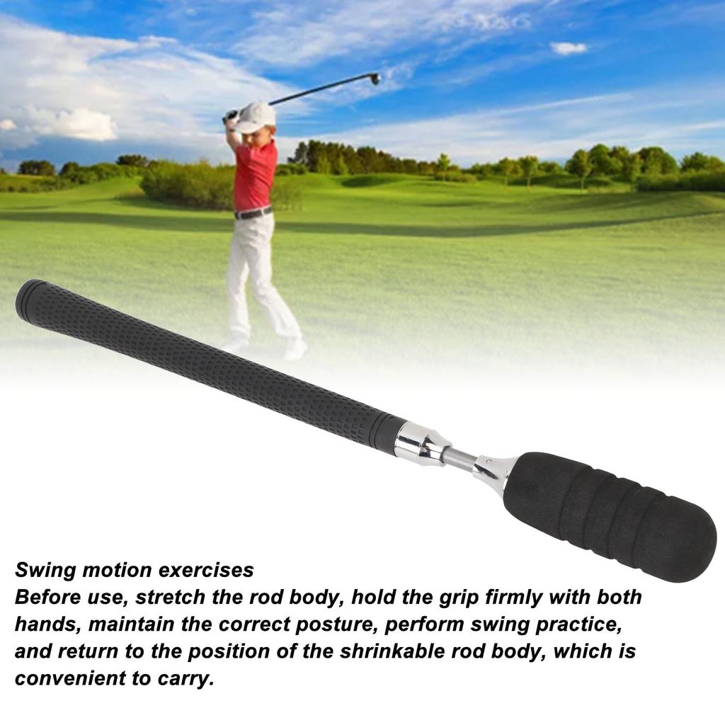 Golf Retractable Swing Trainer Stick Improved Skills Practical Golf Swing Practice Stick for Indoor Outdoor