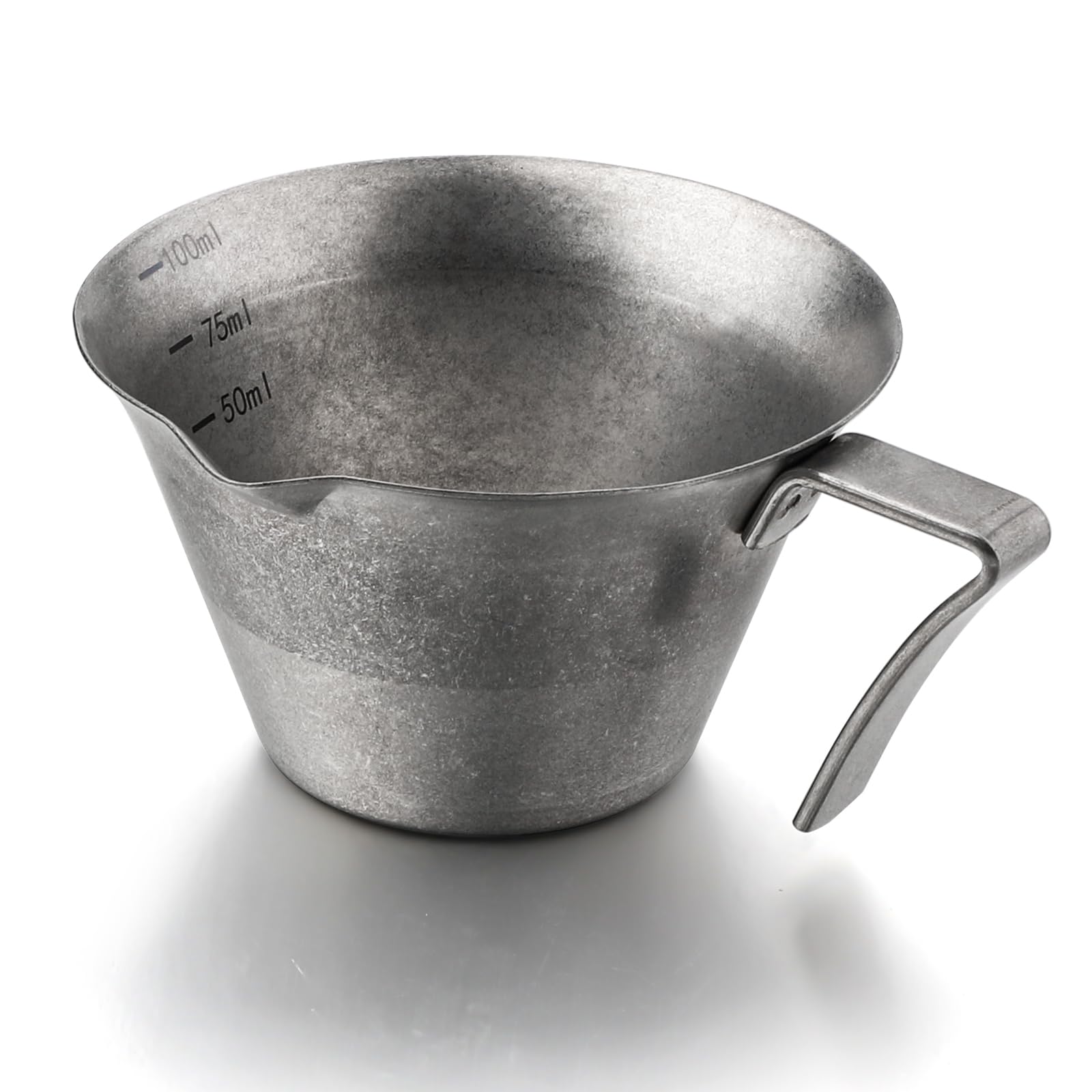 

Espresso Measuring Cup, Stainless Steel, 100ml, Graduated, Side Spout