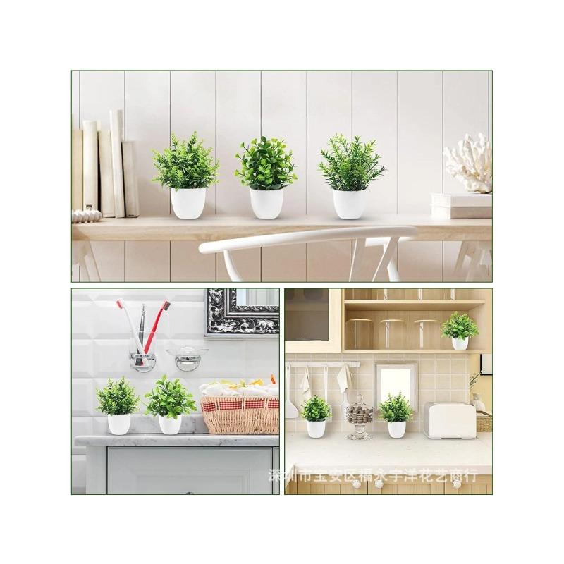 1PCS Artificial Potted Plant Scene Desktop Home Office Shelf Decor Tabletop Landscape Bonsai Wedding Room Party Accessories Vine