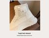 2024 Women's Plus Velvet High-Top Snow Boots: Korean Casual Warm Thick-Soled Cotton Shoes, Style P6011