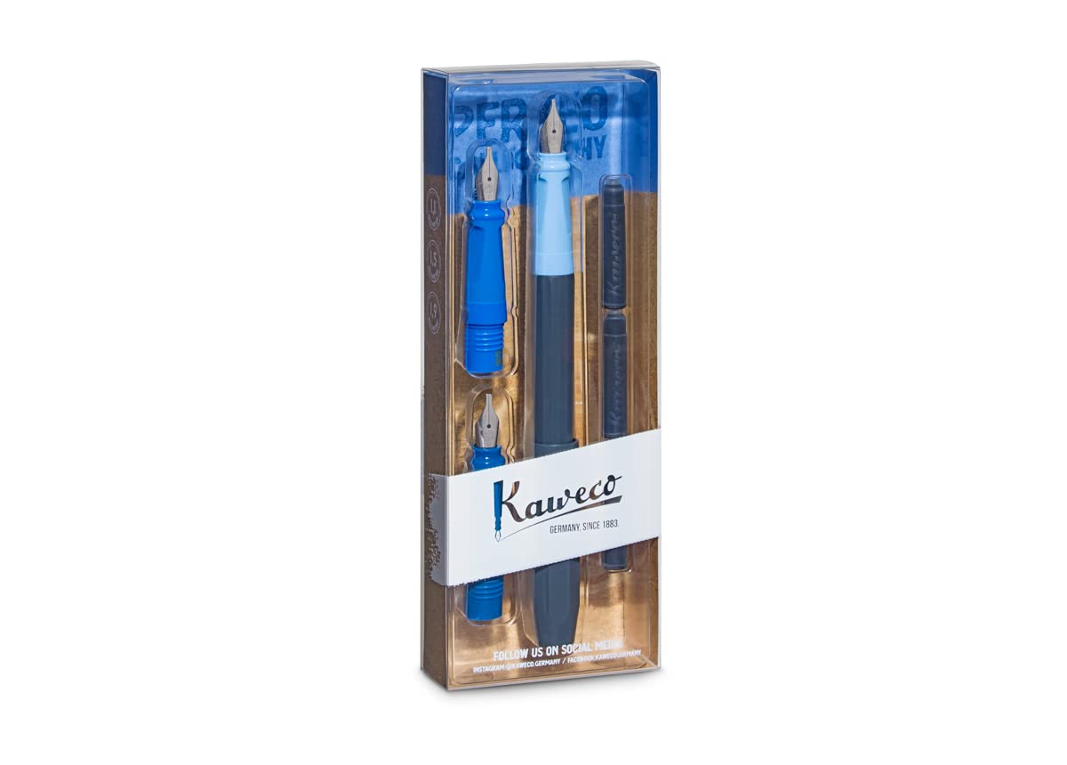 

Kaweco Pakeo Calligraphy Officially Imported Set, Blue, 1.1/1.5/1.9mm, 10002092, синий