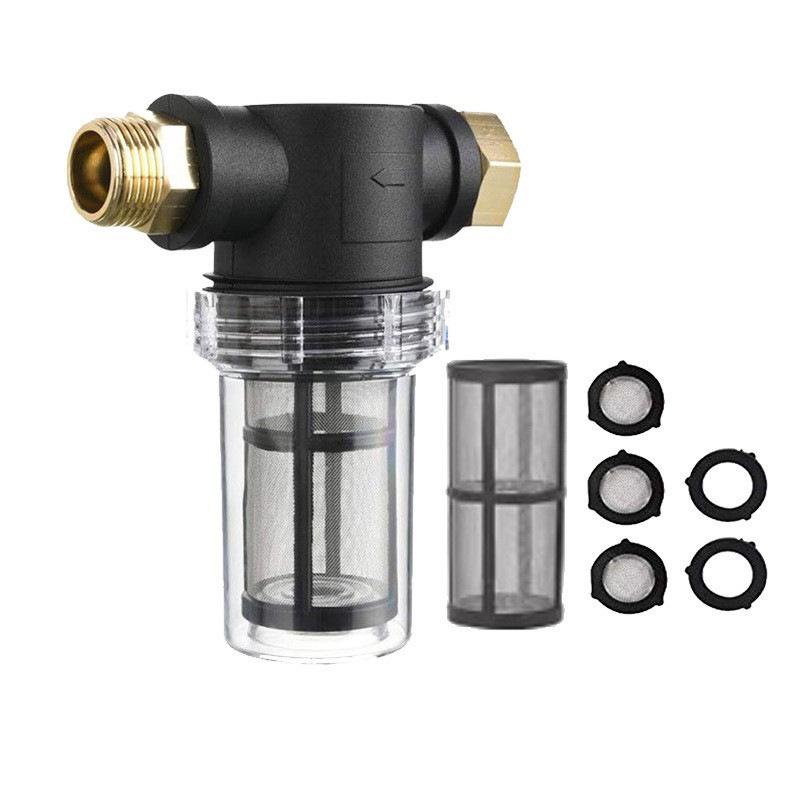 Washing Machine Pre-filter with 3/4 American Thread Interface & Garden Hose Inlet Filter Screen