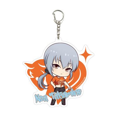 THE iDOLMSTER CINDERELLA GIRLS 08 Takamine Noa Original T-shirt Ver. [Mini Character Illustration] Large Acrylic Key Chain