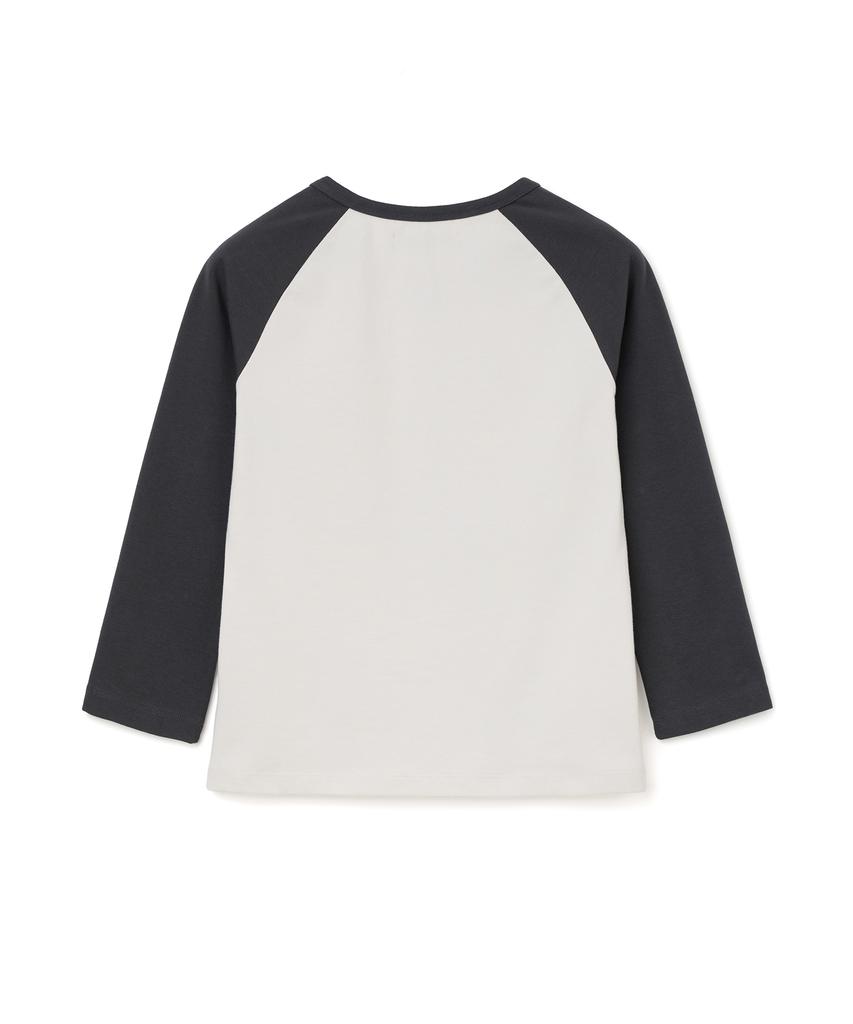 MILLO WOMEN 3/4 Henry Raglan T-Shirt [Charcoal]