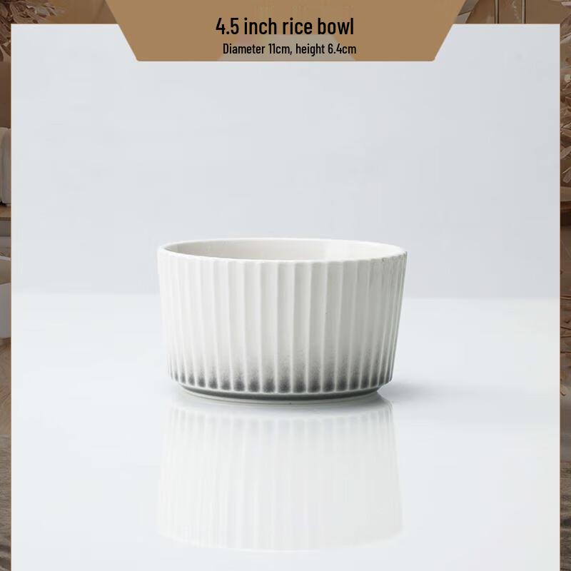 Ailan Huijia LIU Dandy Grey Underglaze Ceramic Dinnerware 4.5-inch