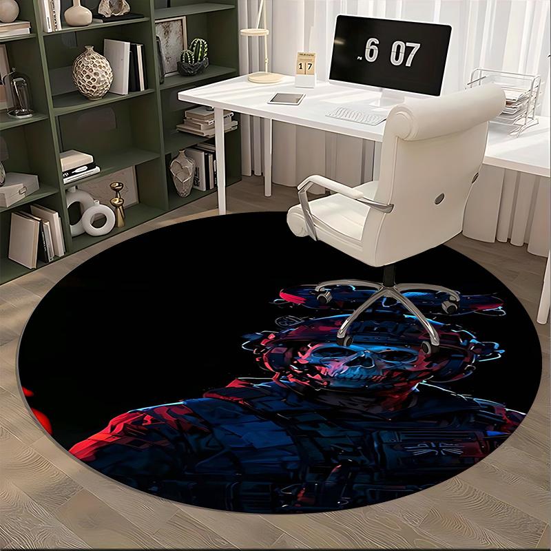 Call of Duty: Ghosts Chair mat Round Rug Office carpet, Non slip, Suitable for Living Rooms, Bedrooms Decor 1205565a