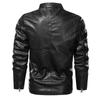 Fleece Thickened Leather Jacket Men's Slim Spring and Autumn High-end Handsome Pu Leather Jacket Top
