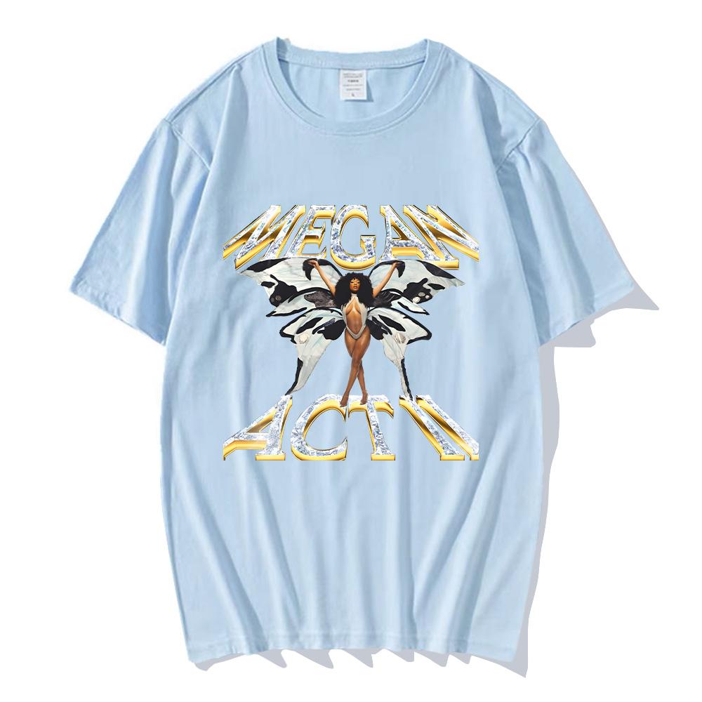 Megan Thee T-shirts Stallion MEGAN Act Ll Deluxe LP New Design Tshirts Chic Women Cotton Tees Summer New Y2K Tops Casual Clothes