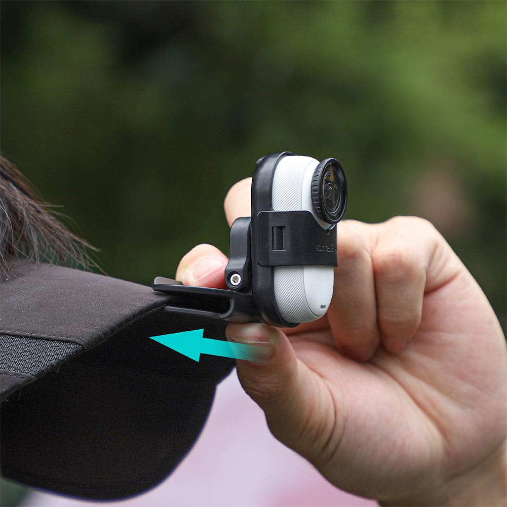 Brim Clip 360 Degree Fixed Mount Clamp Camera Cap Holder for Insta360 GO 3/GO 3S Camera Accessories