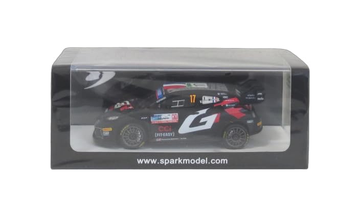 Spark Toyota GR Yaris Rally1 2024 Rally Japan 2nd Place Ogier Finished Model with Sponsor Logos General Purpose Diecast Car 1/43 #17 S. -