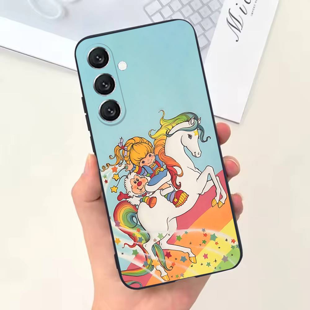 Cute Rainbow B-BriteS Phone Case For Samsung Galaxy A13,A21s,A22,A31,A32,A52,A53,A71,A80,Soft Black Shell