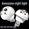 Panda Smart Voice-Controlled Night Light: Energy-Saving, Luminous for Bedroom & Dorm