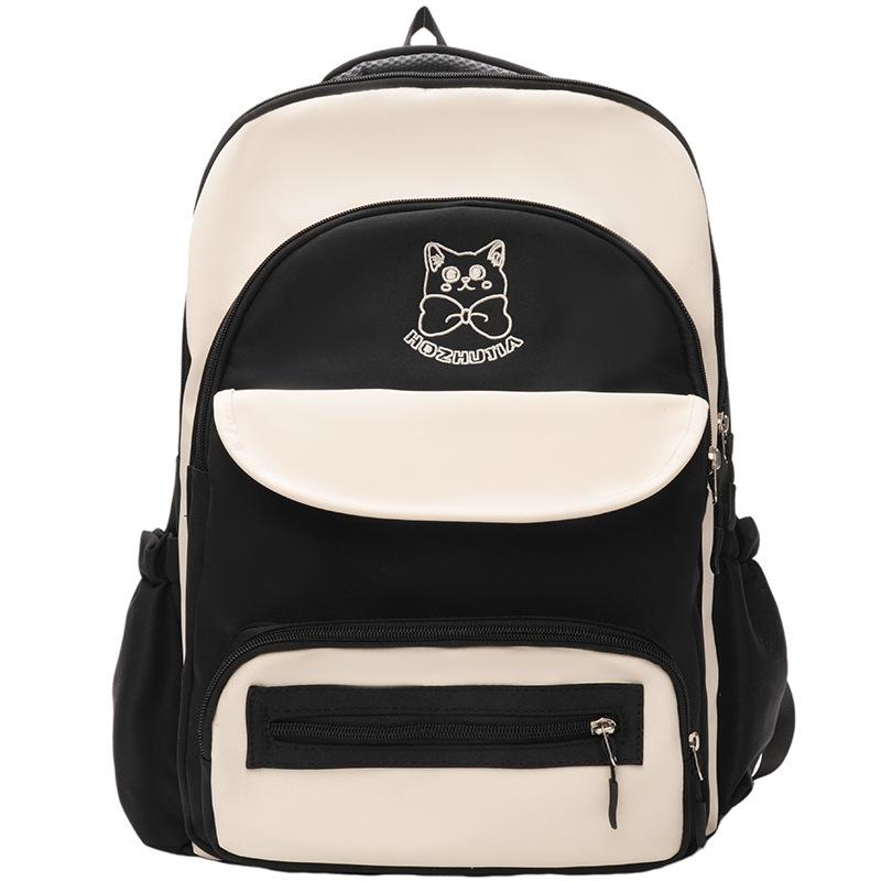 Schoolbag large-capacity schoolbag for girls, junior high school students, girls, simple and versatile Japanese high school students, backpack design