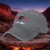 Vintage Ice Hockey Player Unisex Washable Baseball Cap  Black Casual Outdoor Hat for Sports Camping Hiking Fishing