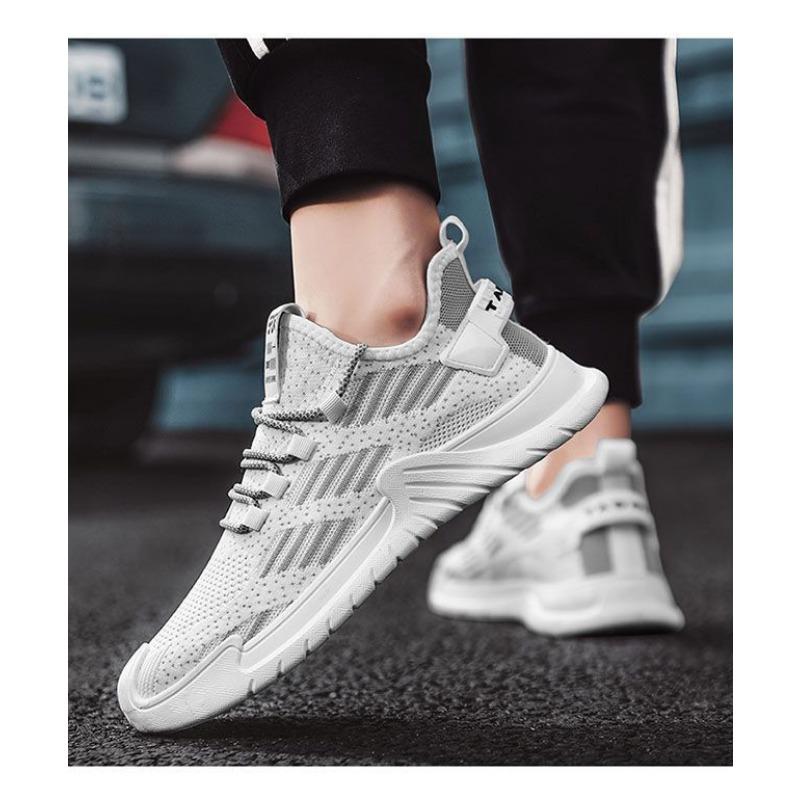 Men's Breathable Fly Woven Mesh Sports Shoes for Students, Casual Running Shoes