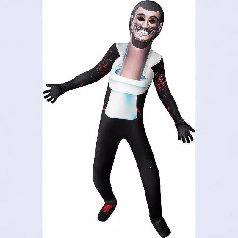 New Models, Toilet People, Monitor People, Game Costumes, Halloween One-piece Funny Tights Show