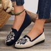 Casual Floral Slip-On Flat Shoes with High Breathability for Effortless Comfort