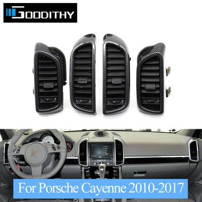 Karbonowy Przedni Lewy Prawy Centralny Tylny Klimatyzator AC Kratka Wylotu Kompletny Zespół Dla Porsche Cayenne 7P5
