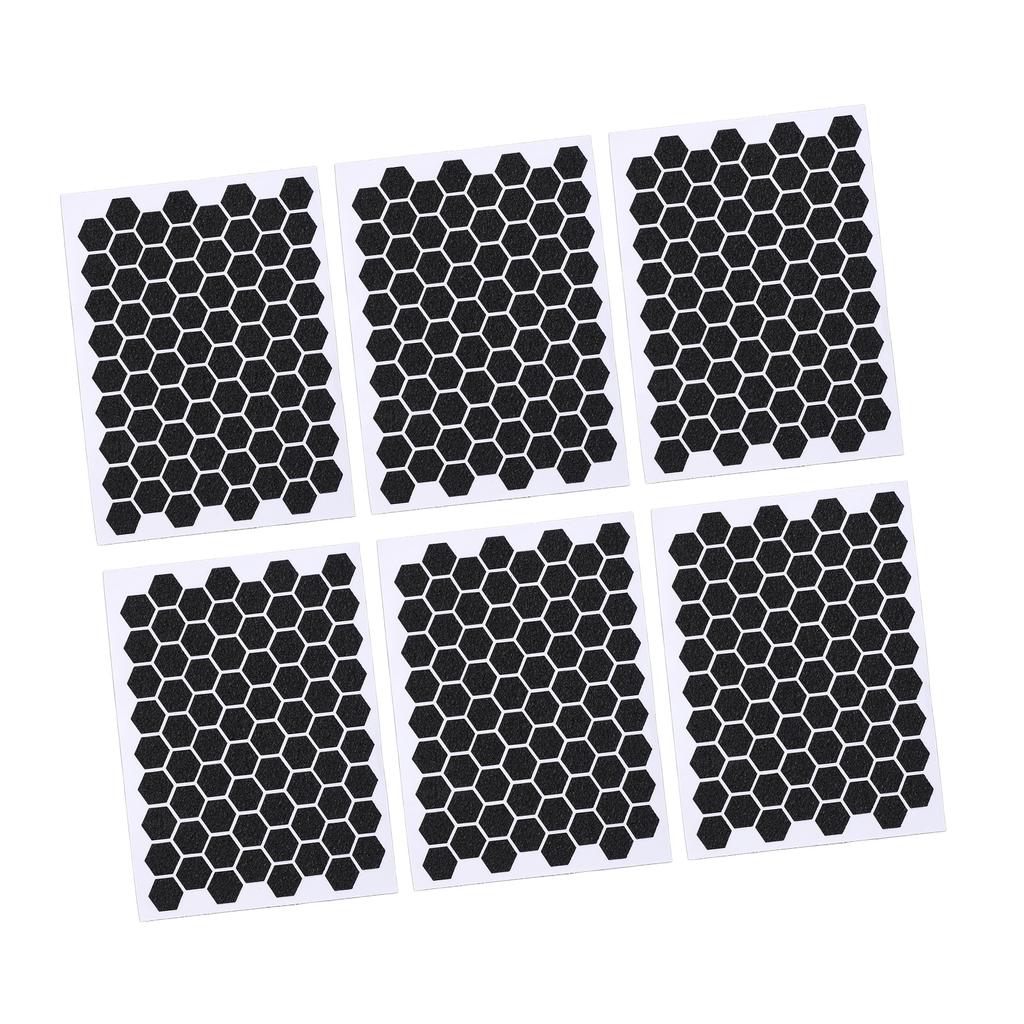 10 Pcs Mouse Grip Tape Hex Shape Super Thin Sweat Absorbing Anti Slip Black Acrylic Grip Sticker for