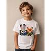 "Zootropolis" T-shirt Estiva per Bambini, Top Casual di Judy e Nick, Adatta per Bambini e Bambine