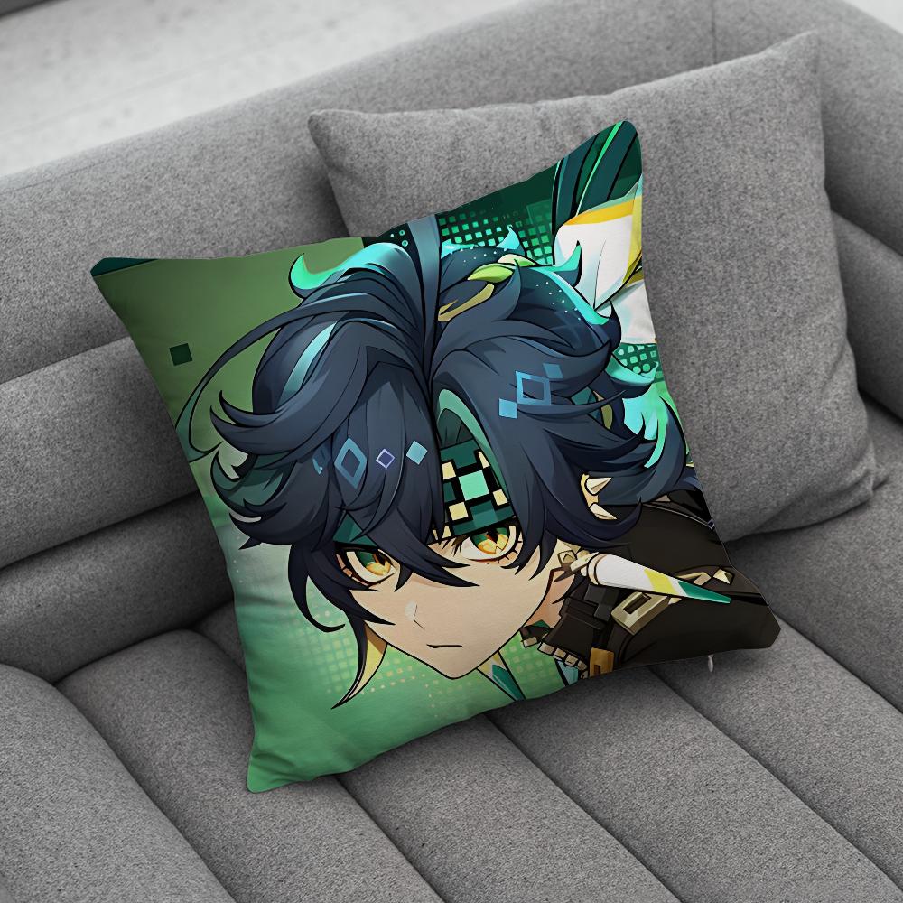 GGenshin Impact Kinich Pillow Case Soft Cushion Cases for Farmhouse Sofa Decor Home Decorations and Protector