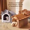 Pet House Cat Nest With Removable Cushion For Indoor Outdoor Use