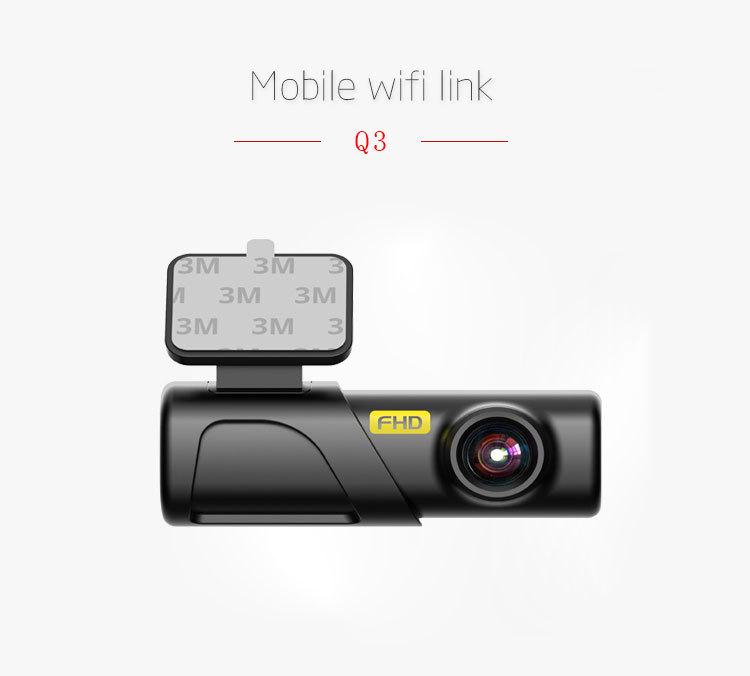 WiFi-Connected HD Dash Cam with USB Wireless Installation