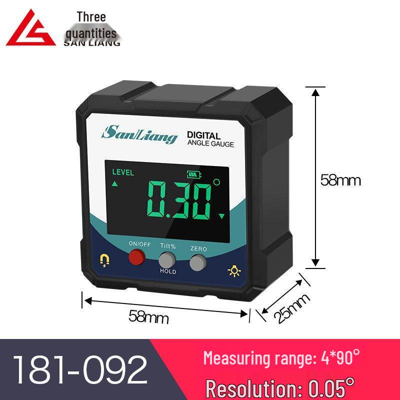 High-Precision Magnetic Digital Angle Ruler and Inclinometer Box