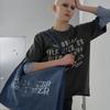 CRACK PRINT UTILITY BAG (DENIM)