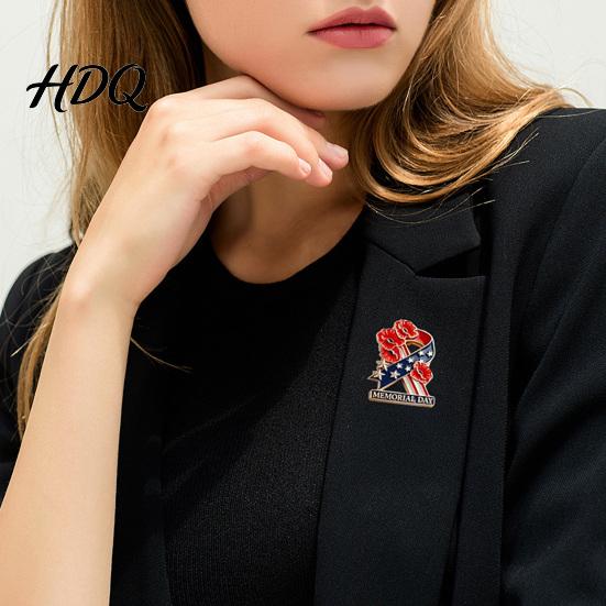 Respect Brooch Memorial Day Flower Pin Commemorative Soldier Long-lasting Tribute Wear-Resistant Anti-Rust Patriotic Lapel