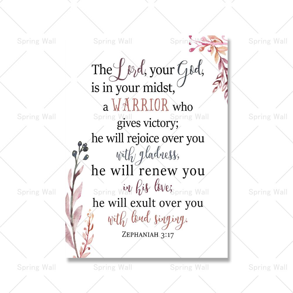 

Софония 3:17 настенное искусство Писания «Тот, кто обитает в приюте», библейский стих, холст, картина, постер для вашего христианского домашнего декора 21x30cm No Framed