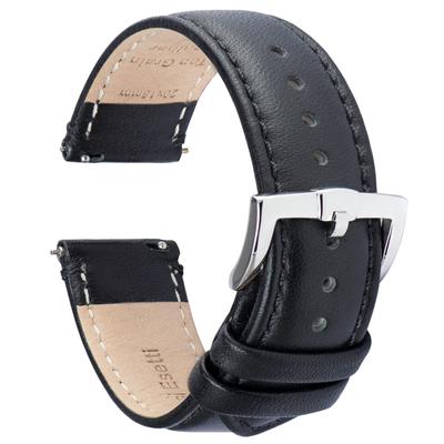 Leather Watch Band Quick Release Watch Band Belt Full Grain Oiled Leather Soft Calfskin Wristband for Smart Watches Multiple Colors 16mm 18mm 19mm