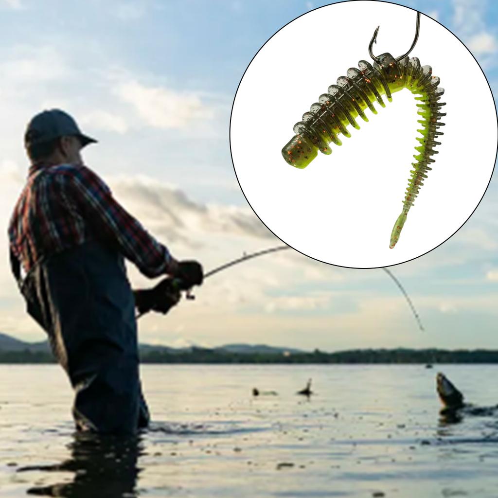 10pcs Soft Lure Worm Artificial Baits Wobblers 8.5/7.5/6.5cm Topwater Floating Fishing Lure for Trout Fishing Swimbait