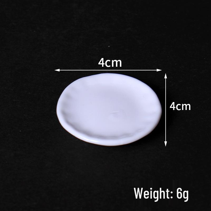 Miniature Tableware Set: Dollhouse Plates & Dishes for DIY Role-Playing Scenarios