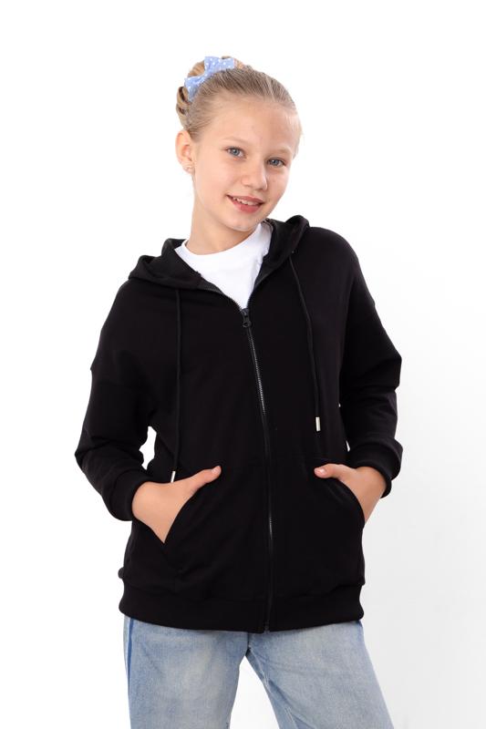 

Hoodie (girls) – Casual Fit, Kangaroo Pocket, ,Any season, 6395-057-2-1 HC 140 чорний
