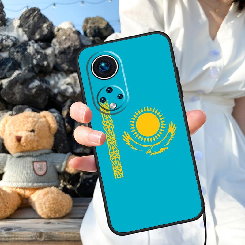 Kazakhstan Flag Case For Honor Magic 7 Lite 5 6 8 Pro X9a X9b X9c X9d X8b X8c 50 70 90 200 400 Win RT Cover