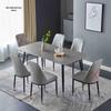 Modern Minimalist Italian Rock Slab Dining Table Set for Small Apartments