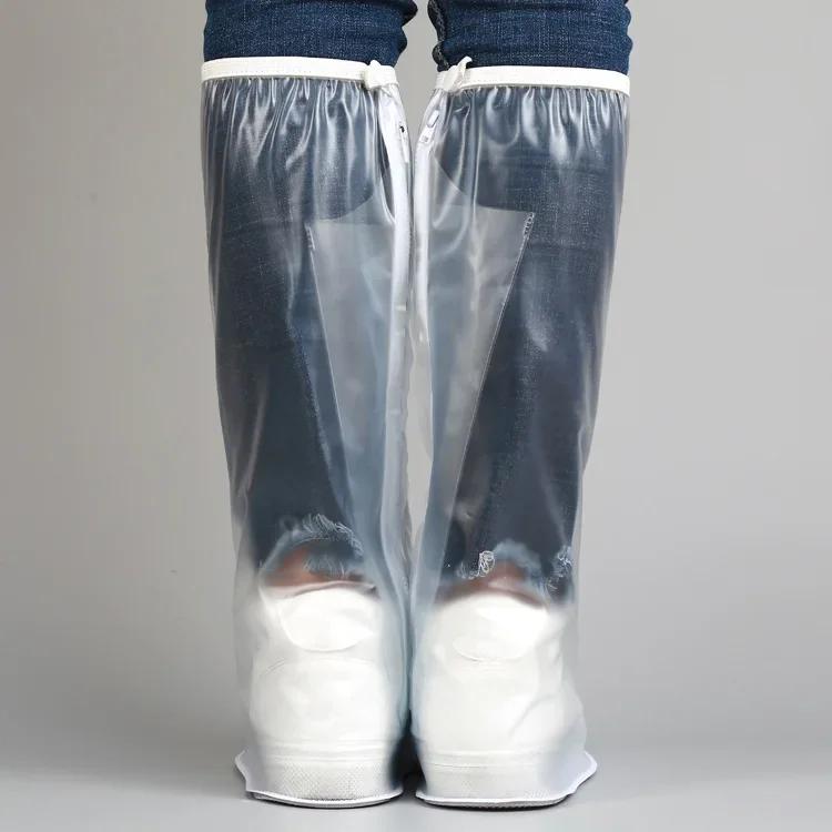 Men's and Women's High Tube Shoe Cover with Pressed Rain Waterproof Edge and Thickened Sole Wear Resistant Quality Dirtproof