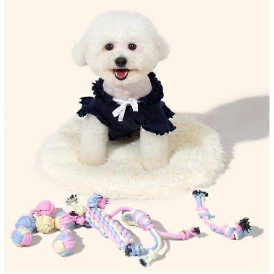 8Pack Dog Rope Toys, Interactive Tough Chew Toys for Small and Medium Dogs, Clean Teeth and Relieve Boredom, Tug of War, Aggressive Chewers, Cotton Ro