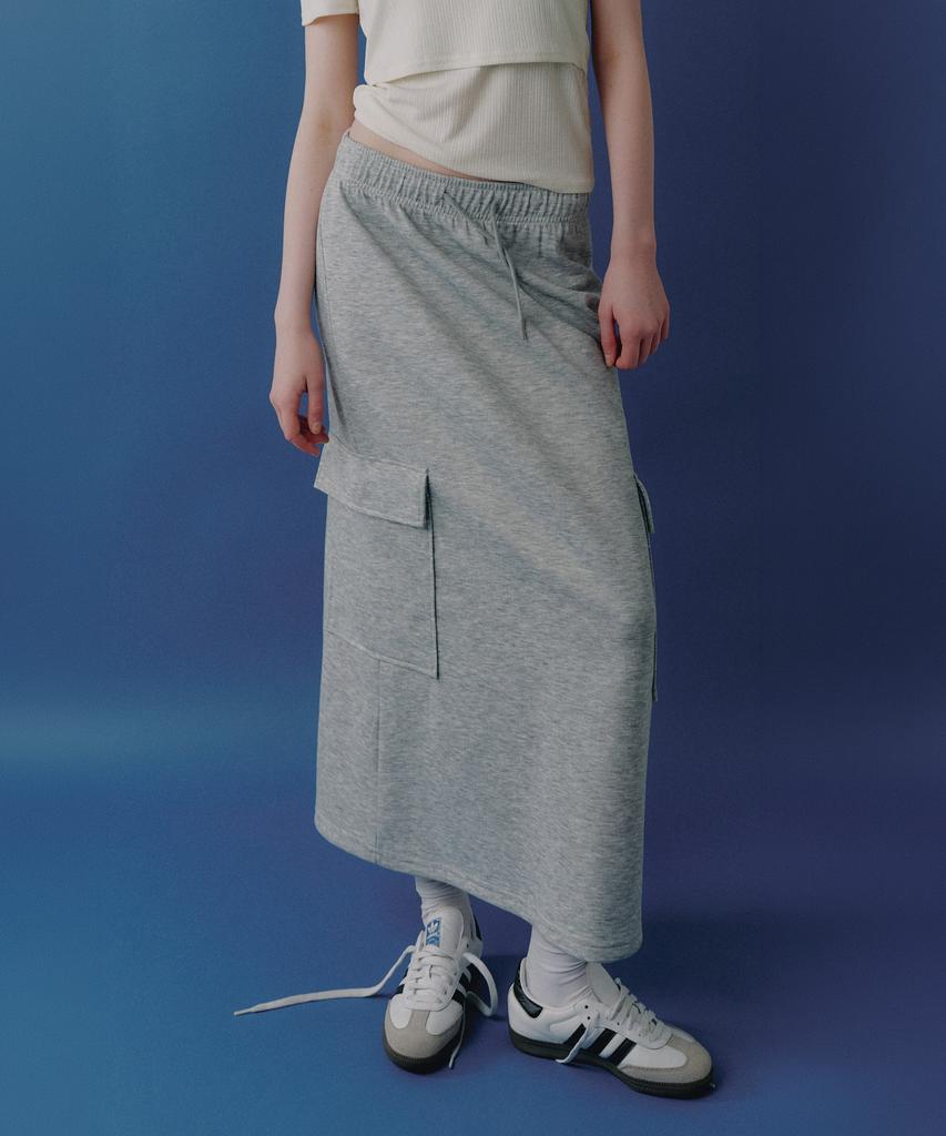 Teuwi Ape Cargo Banding Long Skirt