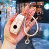 For Mercedes Benz Key Fob Cover, Bling Gold/Silver White Tpu Key Case With Keychain, Car Key Protector For C/E/S Class, Glc/Gle