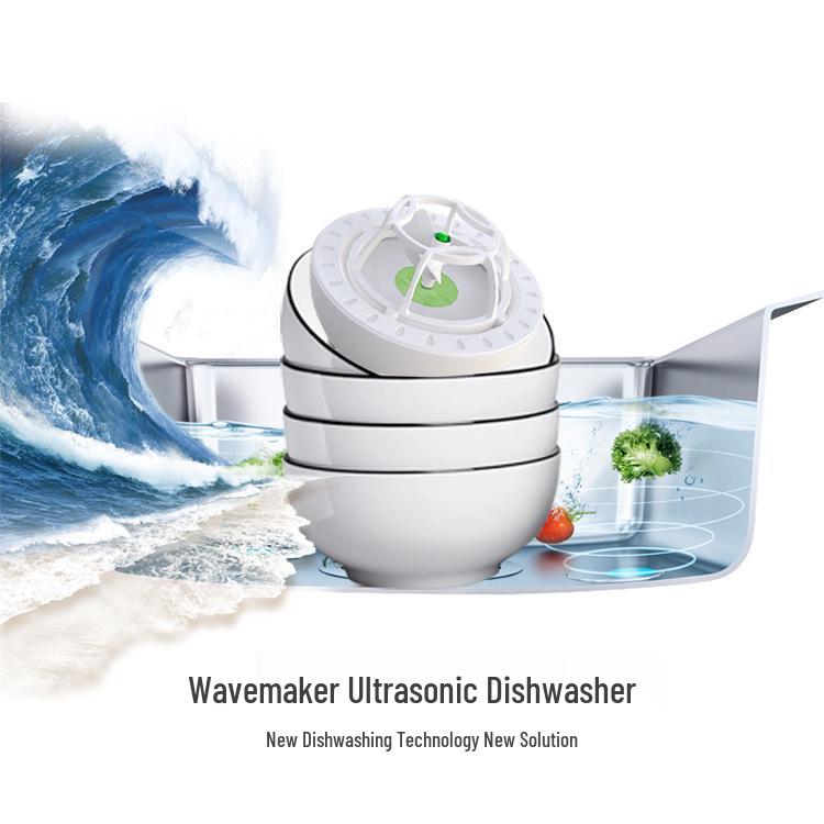 Wavemaker Mini Portable Dishwasher - Compact Electric Dishwashing & Fruit/Vegetable Cleaner