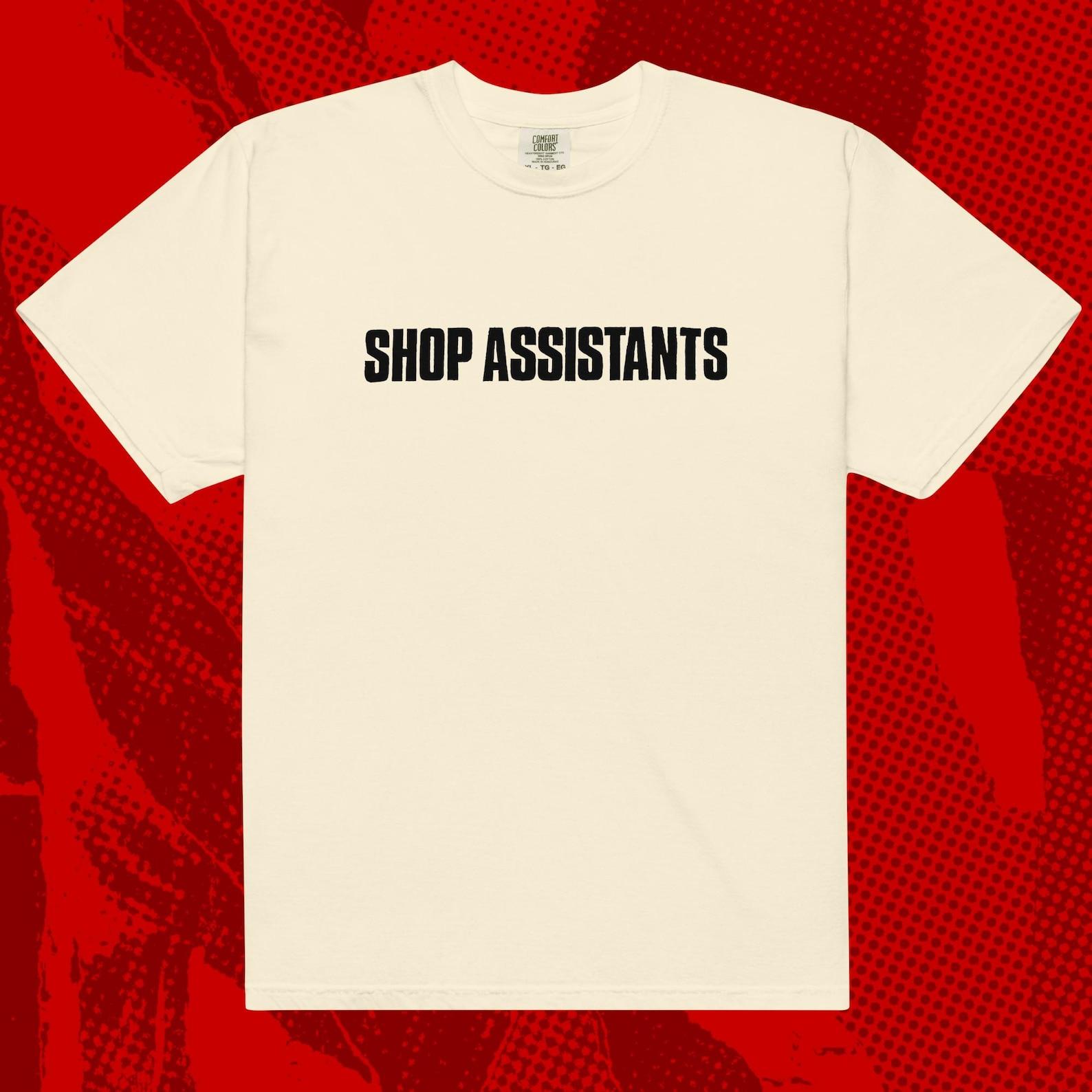 Shop Assistants Logo Shirt | C86 Indie Pop Pastels Dolly Mixture Heavenly M