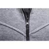 2025 Men's Fashionable Casual Two-Piece Slim-Fit Contrasting Color Hooded Cardigan Jacket