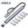 7 Ports USB 3.0 HUB Type C Extender USB Cable Splitter for Tablet Keyboard Mouse USB Disk Aluminum Phone USB Extend Adapter