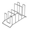 Stainless Steel Pot Lid and Cutting Board Rack Space Saving 4 Slot Design Wall Mounted Kitchen Organizer for Small Kitchen Storage Use