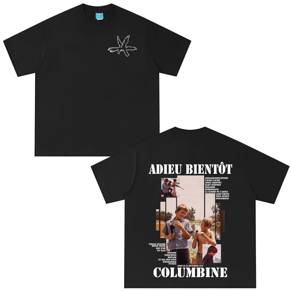 

Rap Singer Columbine Adieu Bient Ô T Album Mens Womens Pattern Tshirt Hiphop Fashion Pop Music Tshirt Casual Streetwear M