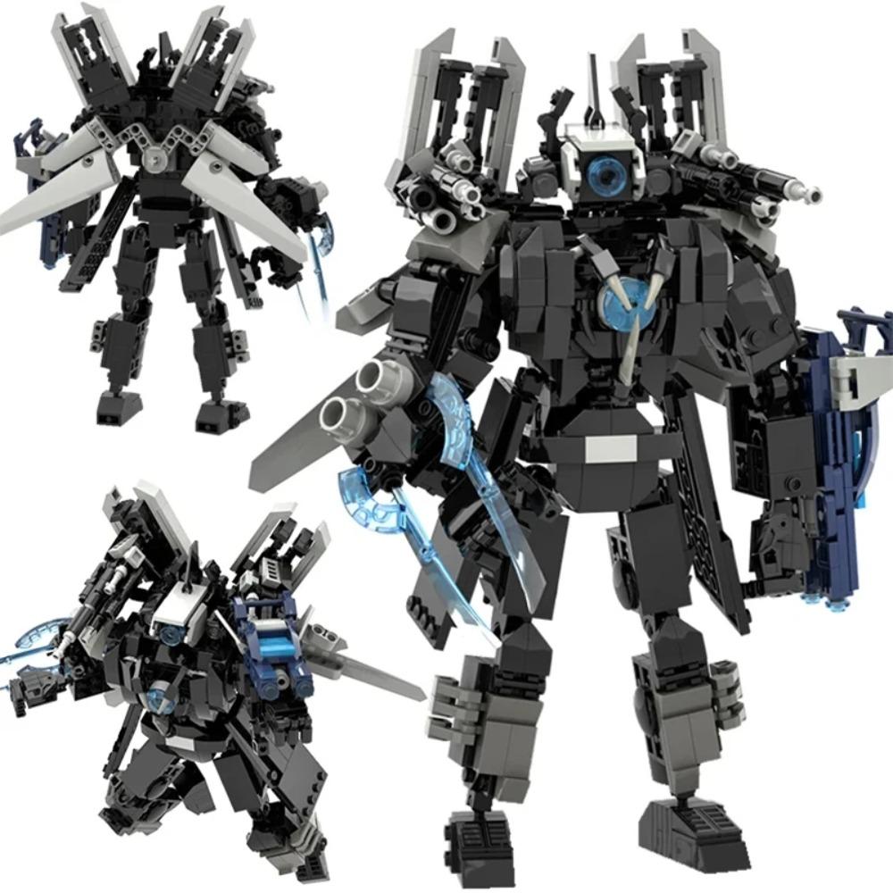 MOC Skibidi Toilet Building Blocks Set Titan Speakerman Cameraman Tvman Bricks DIY Model Toys For Kid New Year Birthday Gifts