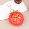 Kawaii Cartoon Simulation Anime Frucht Tomate Gefülltes Plüschtier Schlüsselanhänger Kinder Schönes Tomaten Anhänger Puppe Geschenk