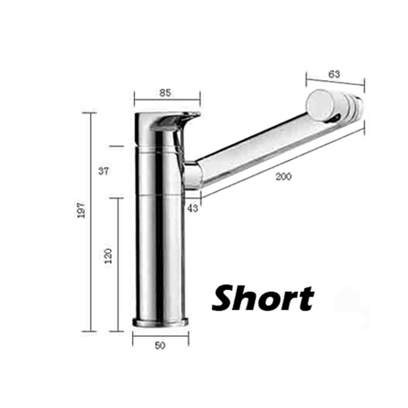 

BAKALA Полностью медный смеситель для ванной комнаты, поворотный на 360 градусов, столешница для раковины, смесители для горячей и холодной воды LT-605/LT-606